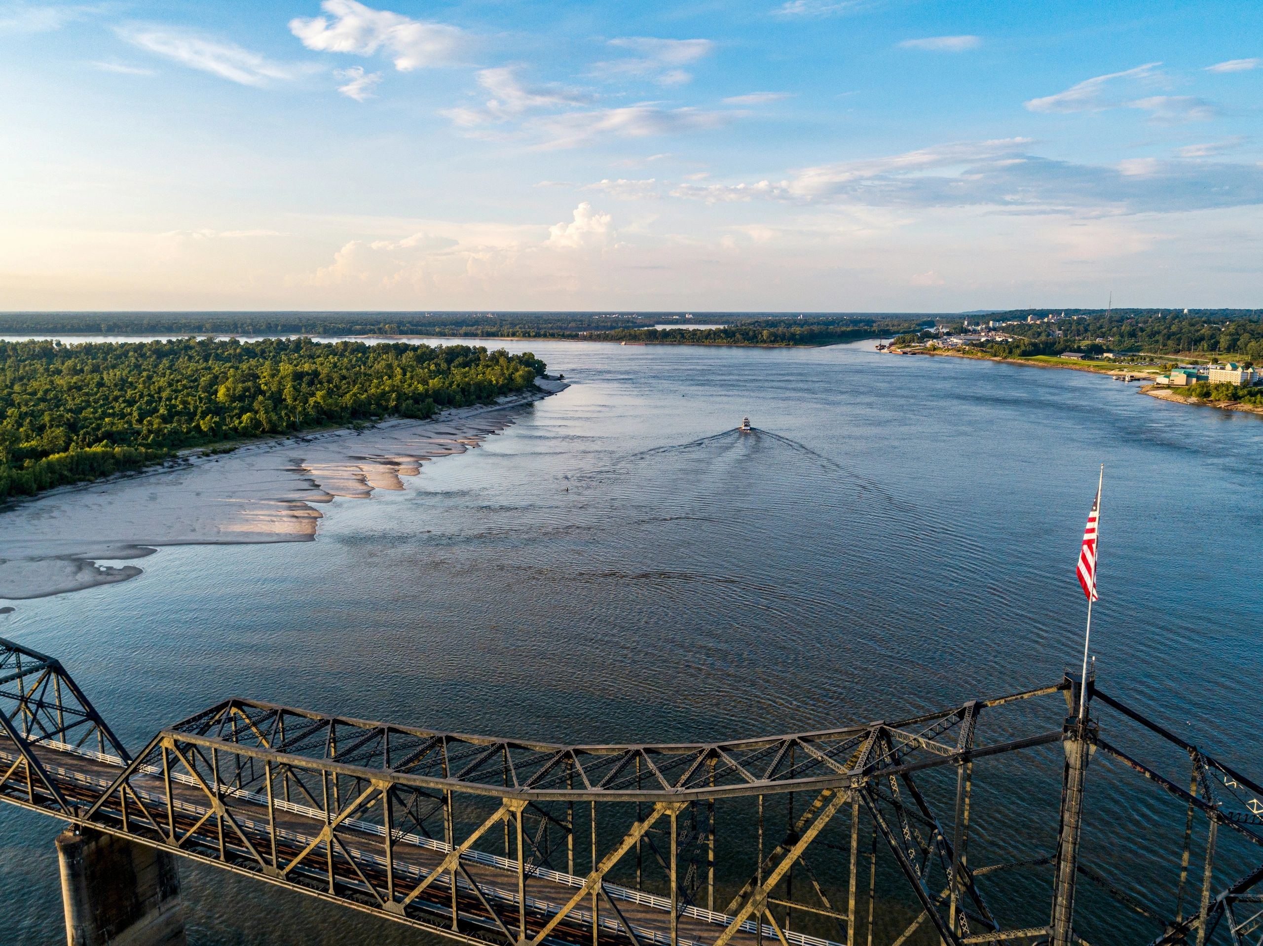 Mississippi River and bridge
